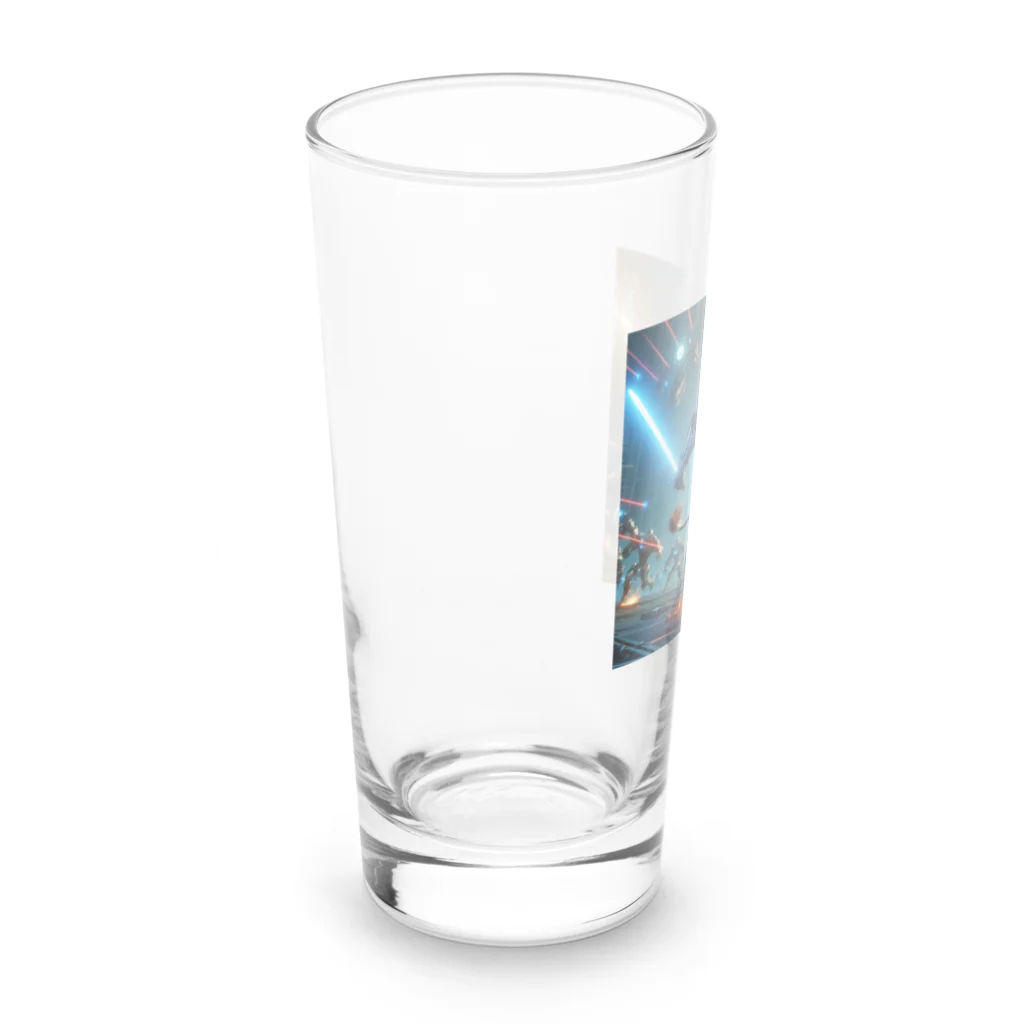 kumama07の出陣ライオンロボ Long Sized Water Glass :left