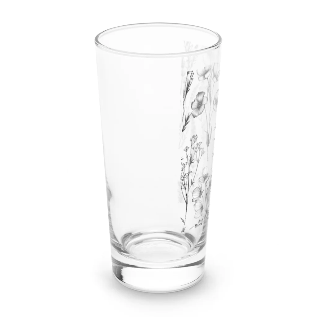 Chi3のモノクロームの植物図鑑 Long Sized Water Glass :left