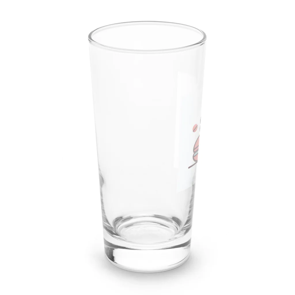 ハチ-8のマカロン　カラフル Long Sized Water Glass :left