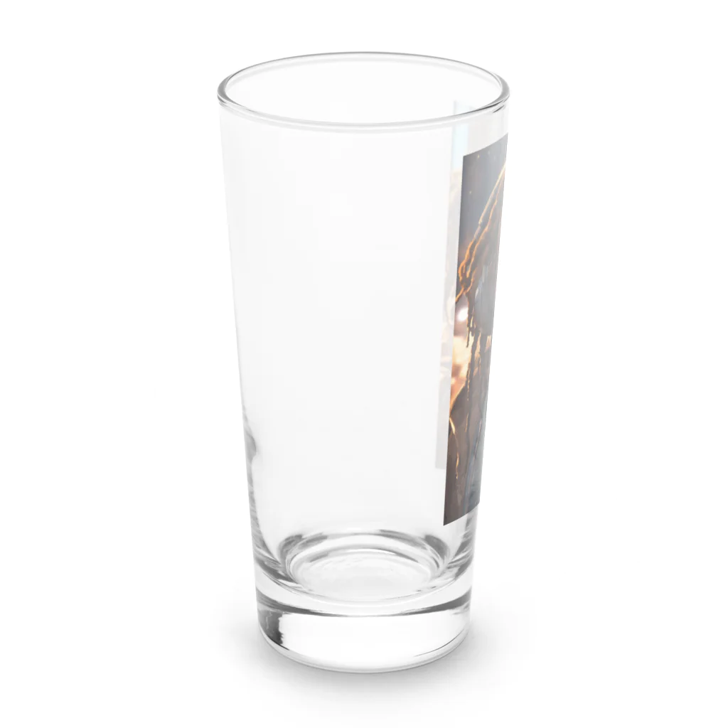 AI美女の館の魅力的な外国人女性 Long Sized Water Glass :left