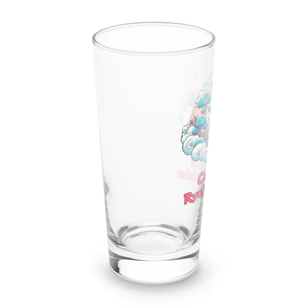 大江戸花火祭りのCelestial Ryujin Realm～天上の龍神社3～4 Long Sized Water Glass :left