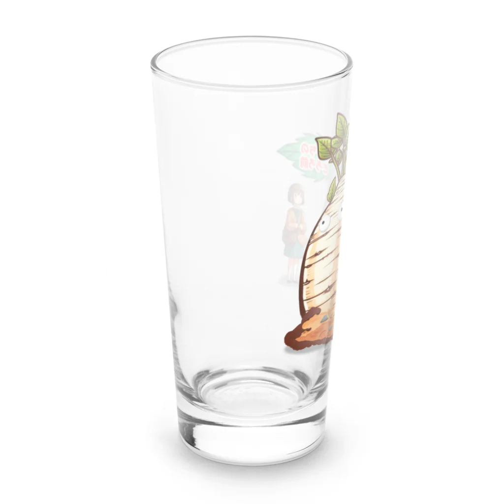 Honobonartのあっちのとろろ Long Sized Water Glass :left