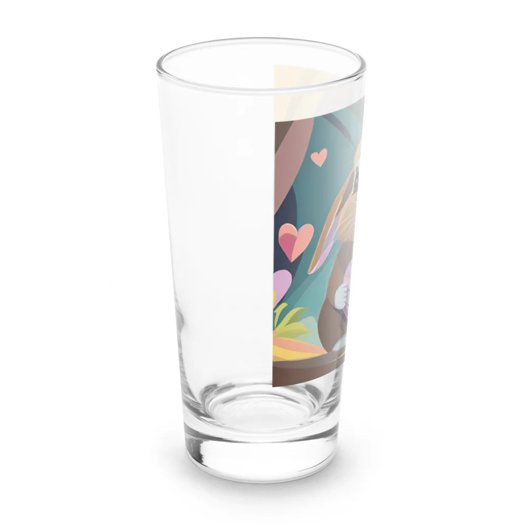 うさぎやのハートを持ったうさぎ Long Sized Water Glass :left