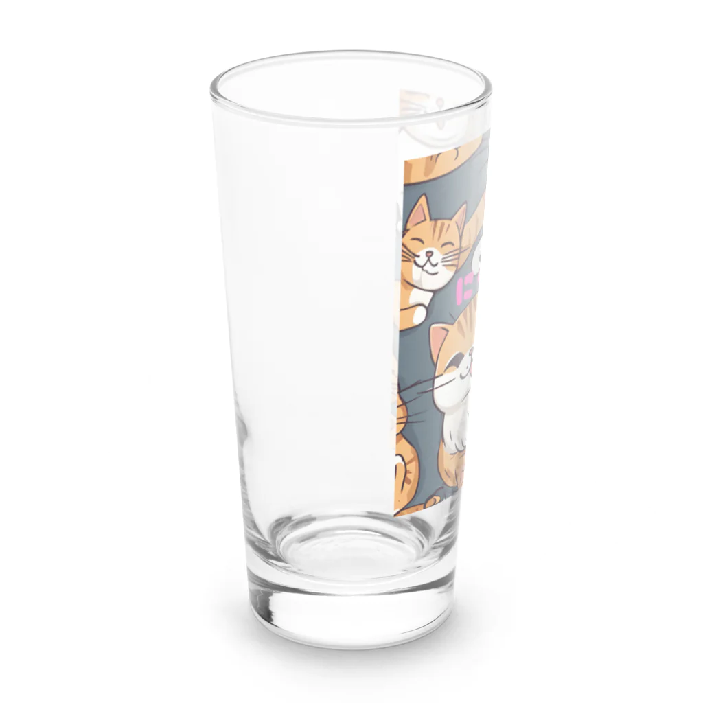 spectacular_colorsのにゃんこの笑顔グッツ Long Sized Water Glass :left