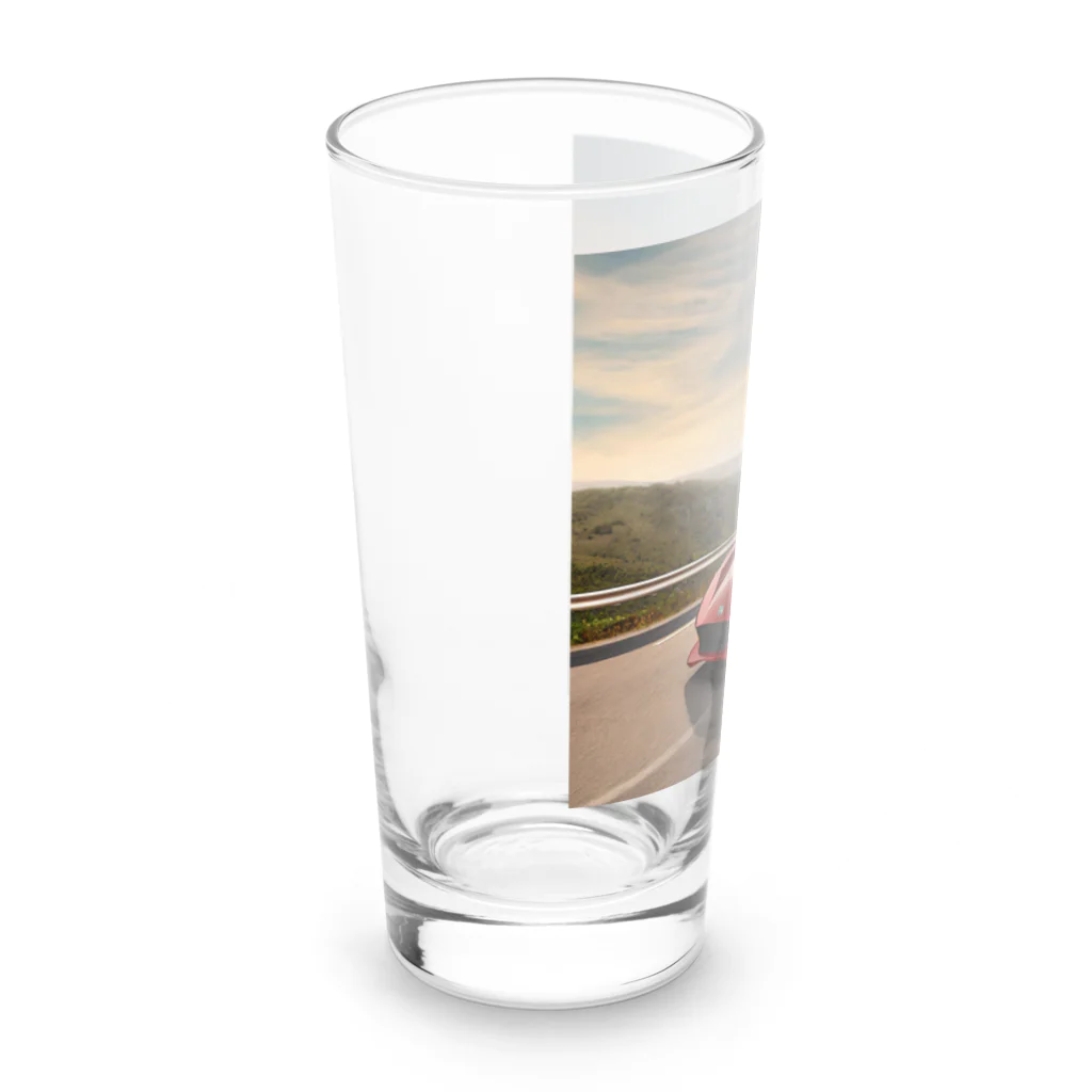 Try Anythingの真っ赤なスーパーカー コレクション Long Sized Water Glass :left