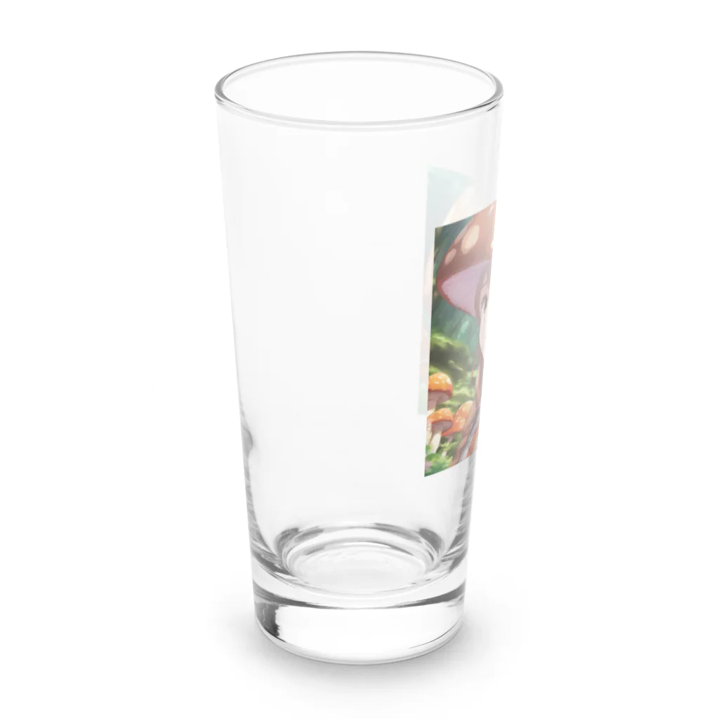 paparamanのキノコ少女 Long Sized Water Glass :left