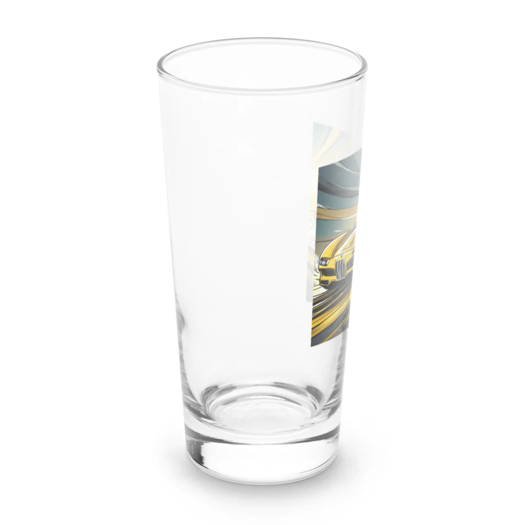 Try Anythingのイエロー スポーツカー コレクション Long Sized Water Glass :left