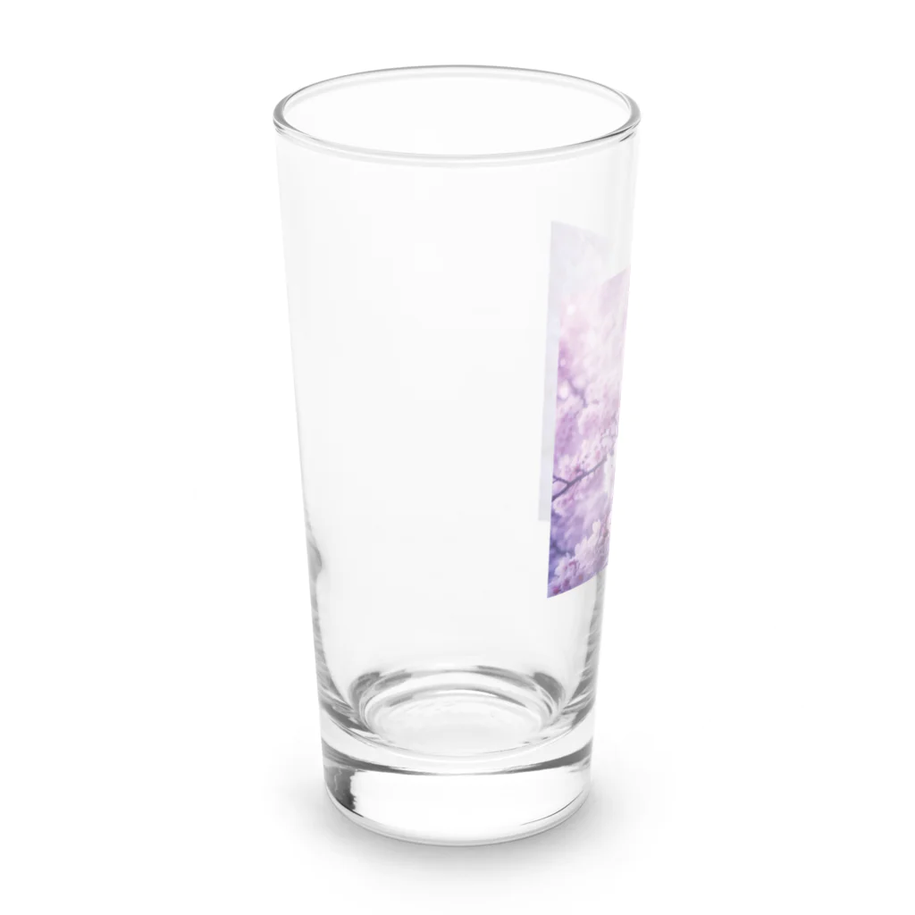 &PINEの桜 Long Sized Water Glass :left