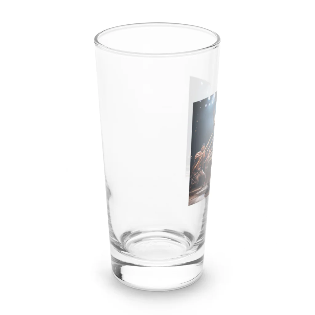 AQUAMETAVERSEの大太鼓の演奏　なでしこ1478 Long Sized Water Glass :left