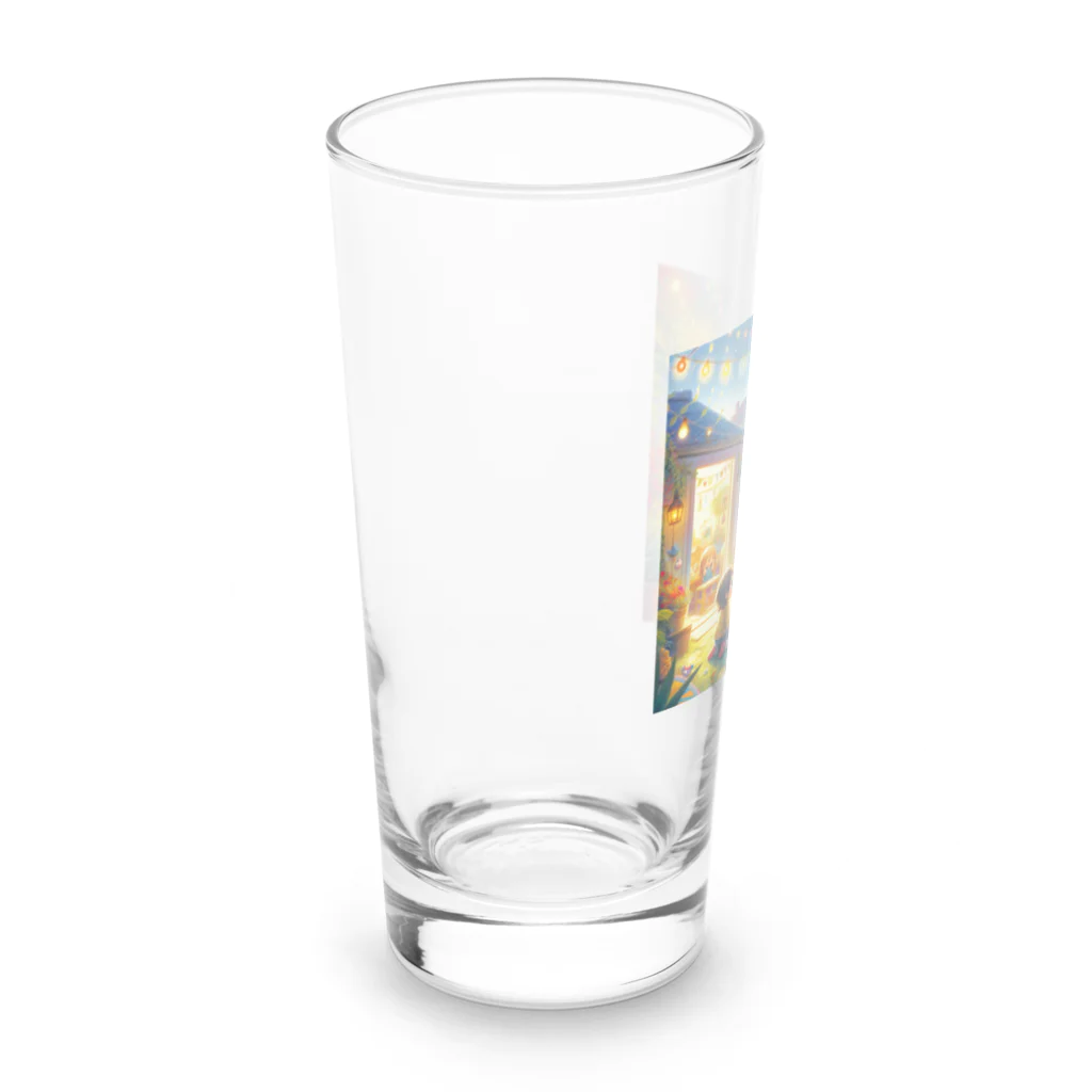 ほっこり絵音舎のふしぎなおともだち Long Sized Water Glass :left