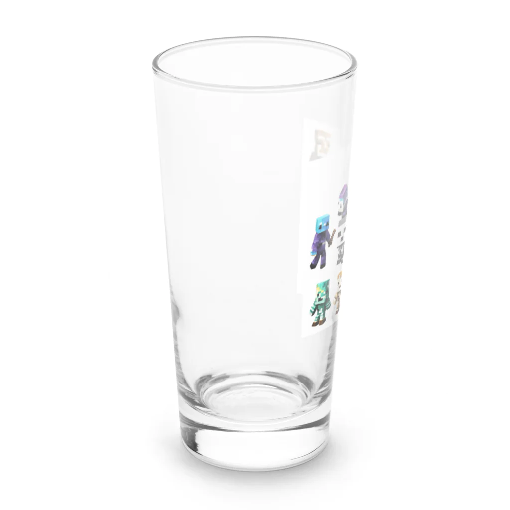 “FIRE STAR” 8-bit cube studioのドットMOB D-01 Long Sized Water Glass :left