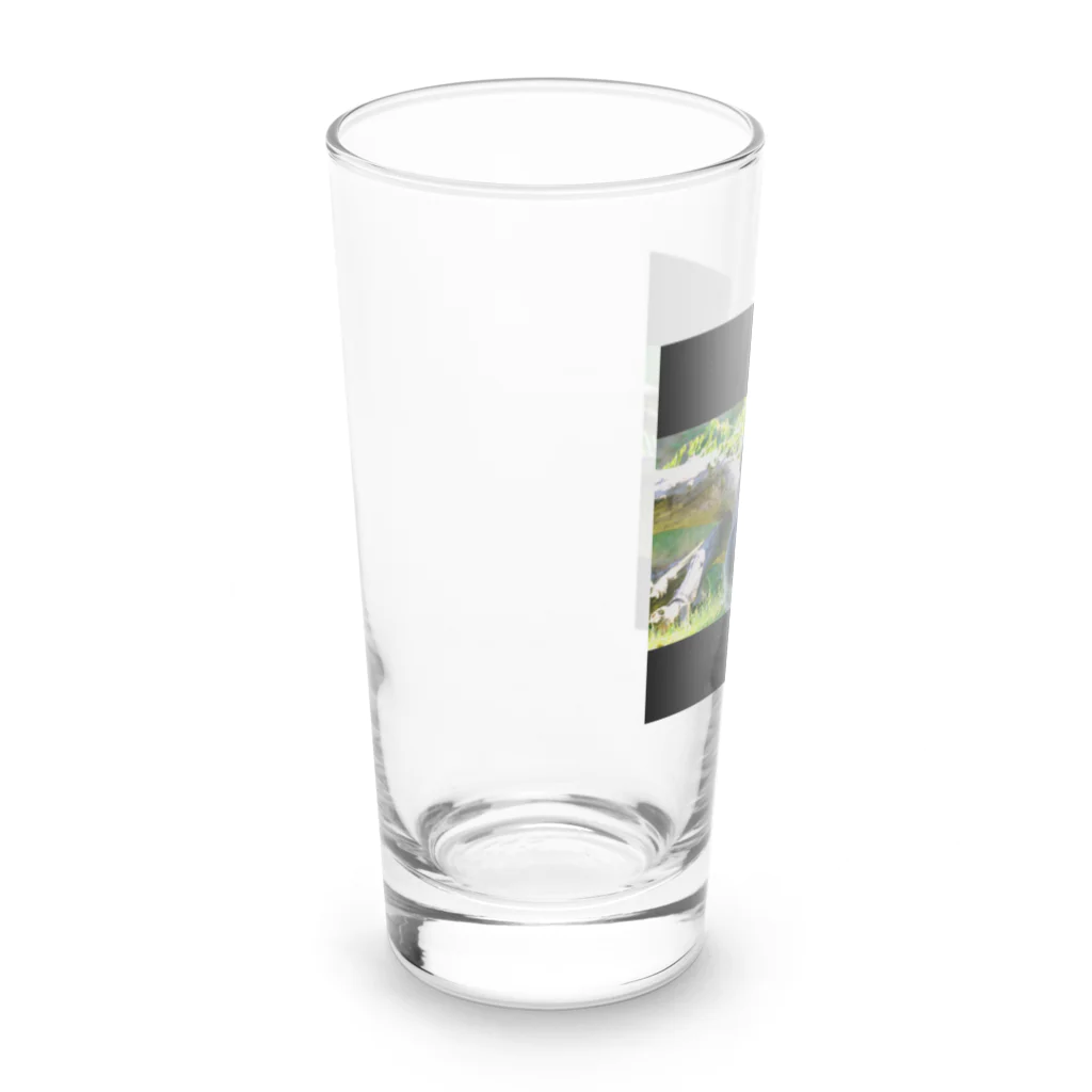 sei-goの「ジャングルを散歩しているゴリラ」 Long Sized Water Glass :left