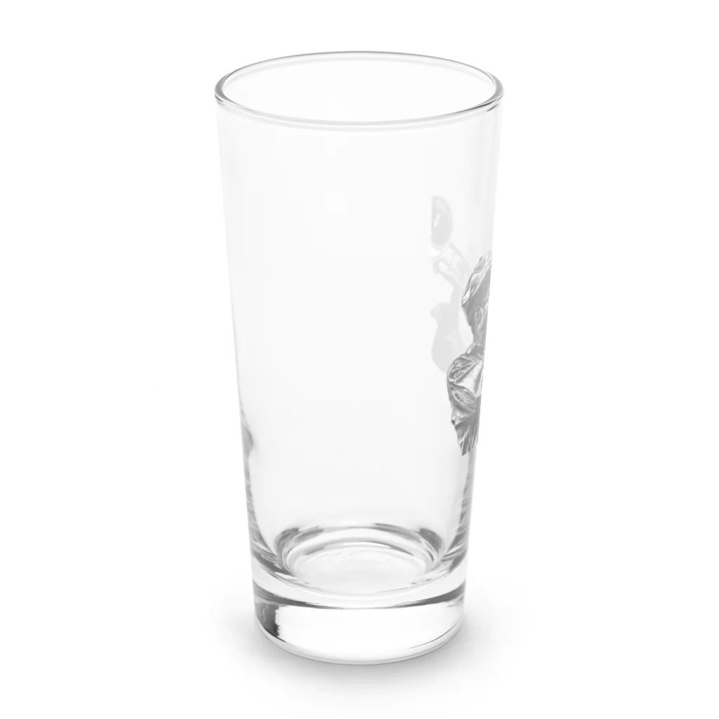 MistyStarkの黒人のトランぺッター Long Sized Water Glass :left