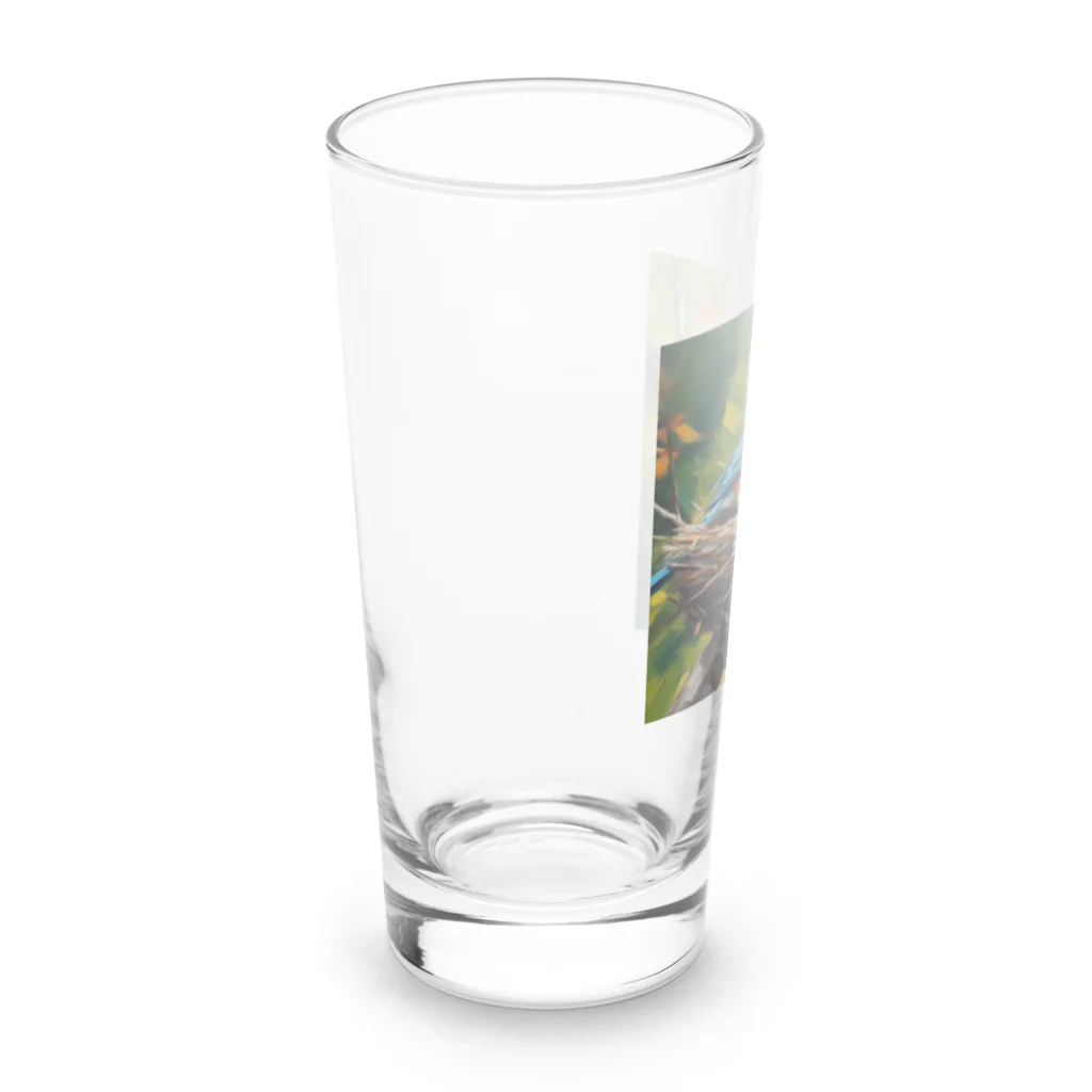 sora377の営巣している鳥 Long Sized Water Glass :left