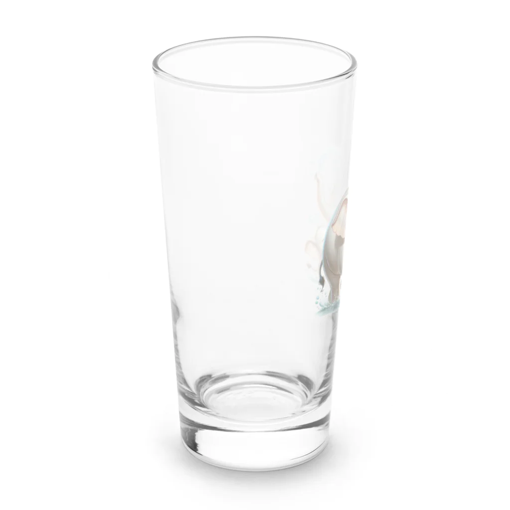 Mushikingのゾウの水浴び Long Sized Water Glass :left