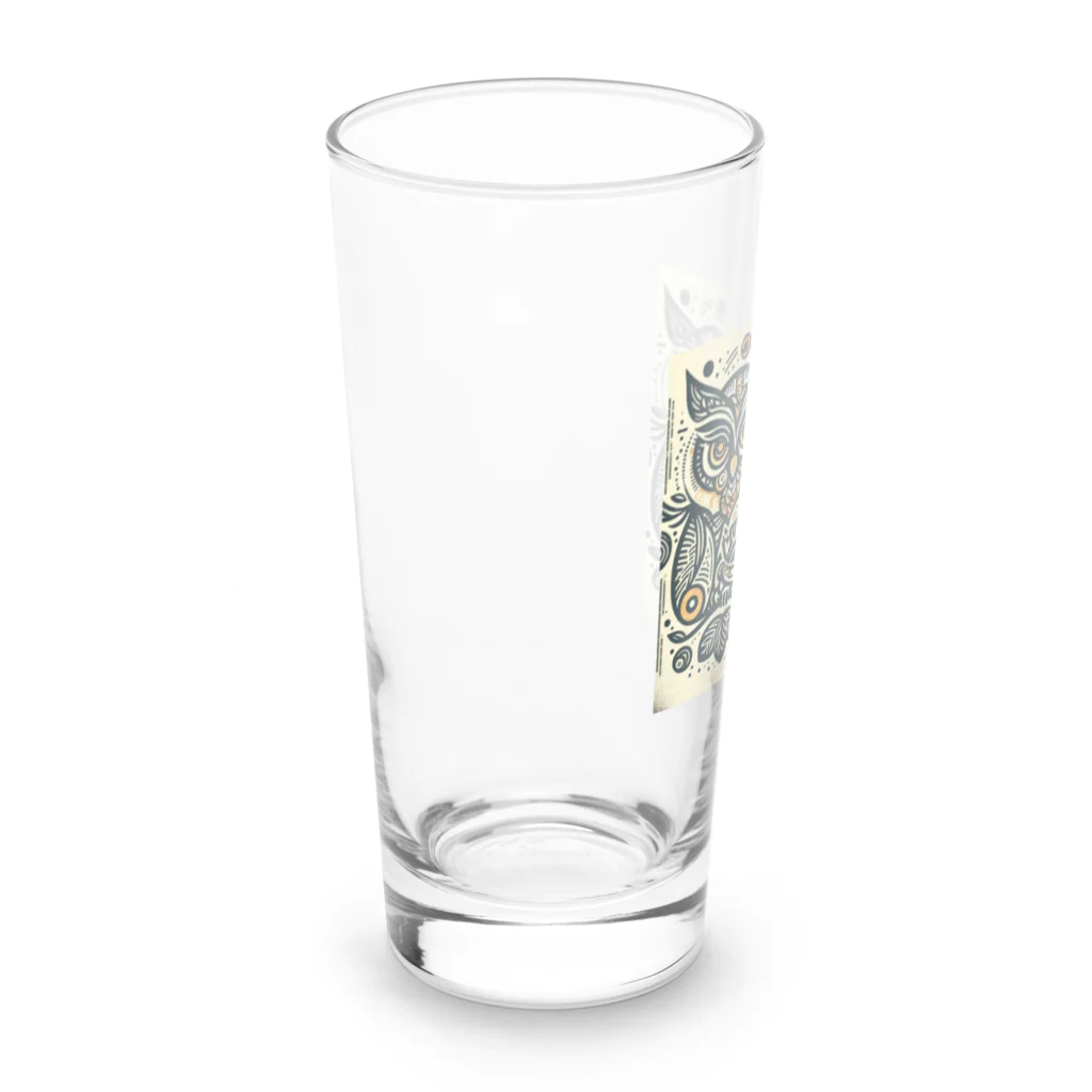 kotpopのSymmetrical Owls Long Sized Water Glass :left