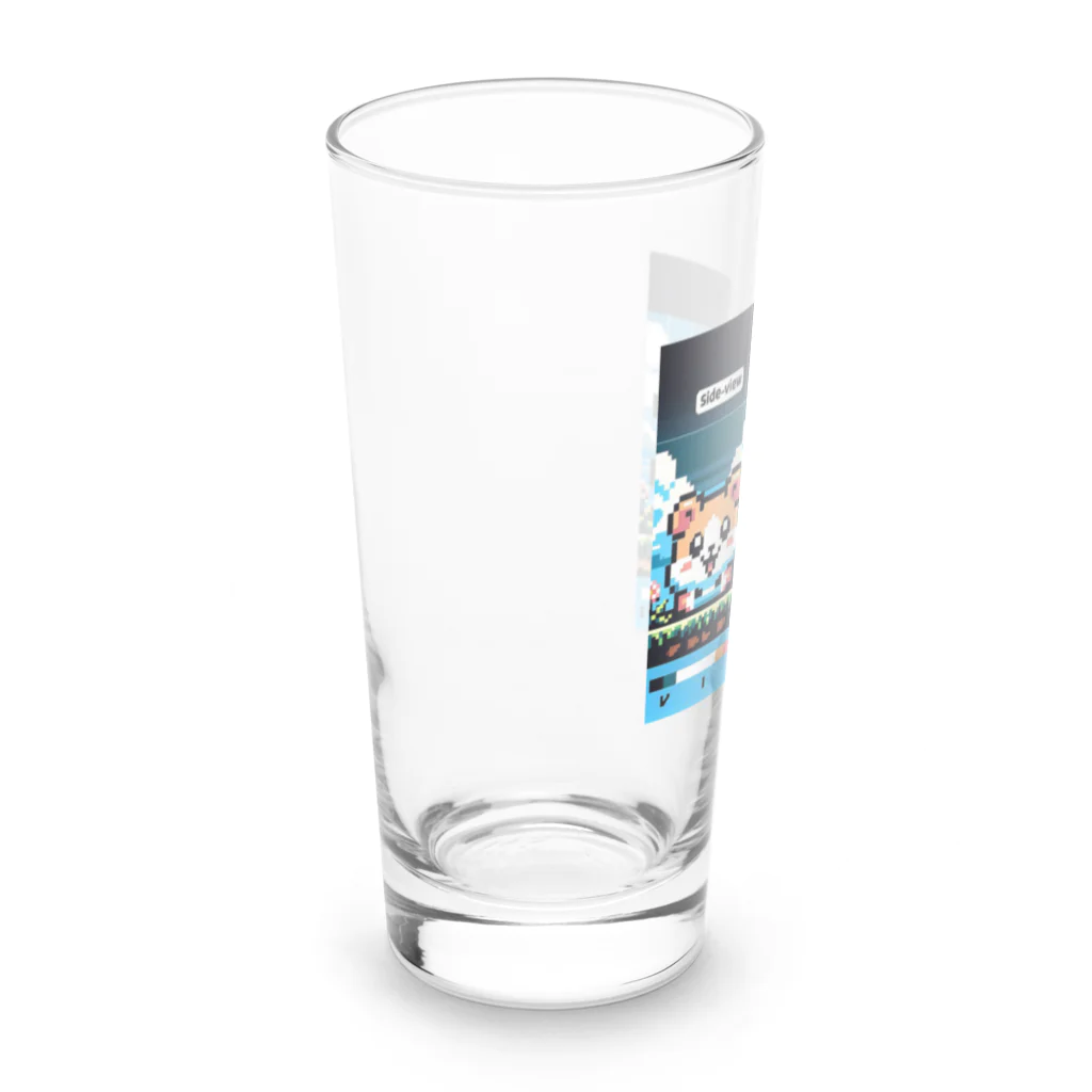 tsukino-utenaのドット絵・ハム二郎 Long Sized Water Glass :left