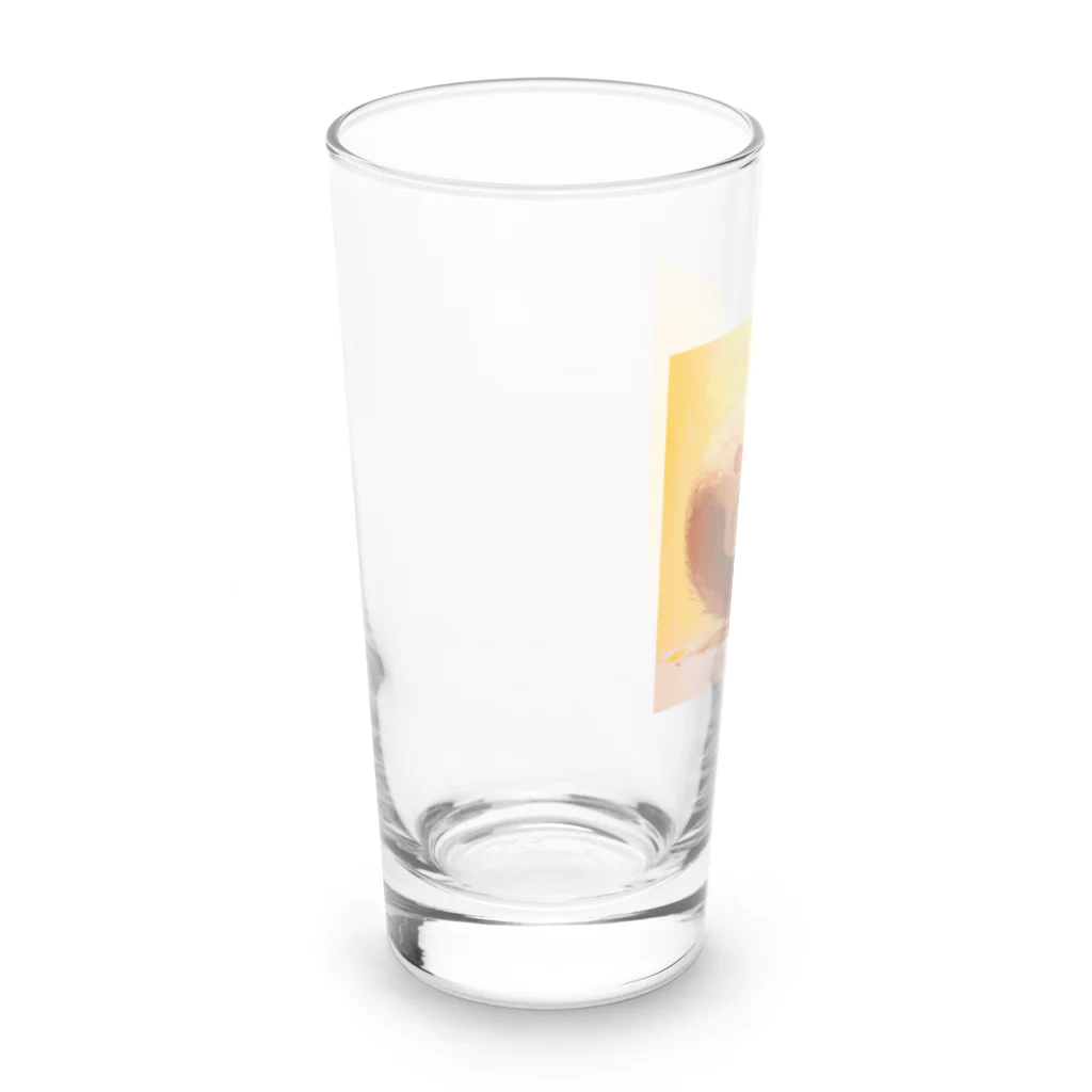 AQUAMETAVERSEの帽子をかぶった可愛いリス Marsa 106 Long Sized Water Glass :left