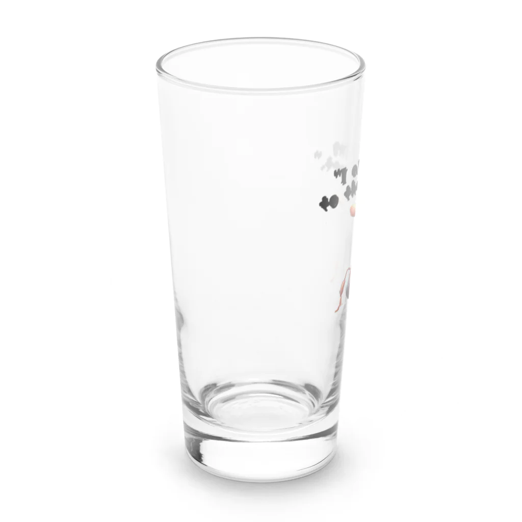 ツキノシタ/ tukinoshitaの蟻さんと精一杯生きていますの英字 Long Sized Water Glass :left