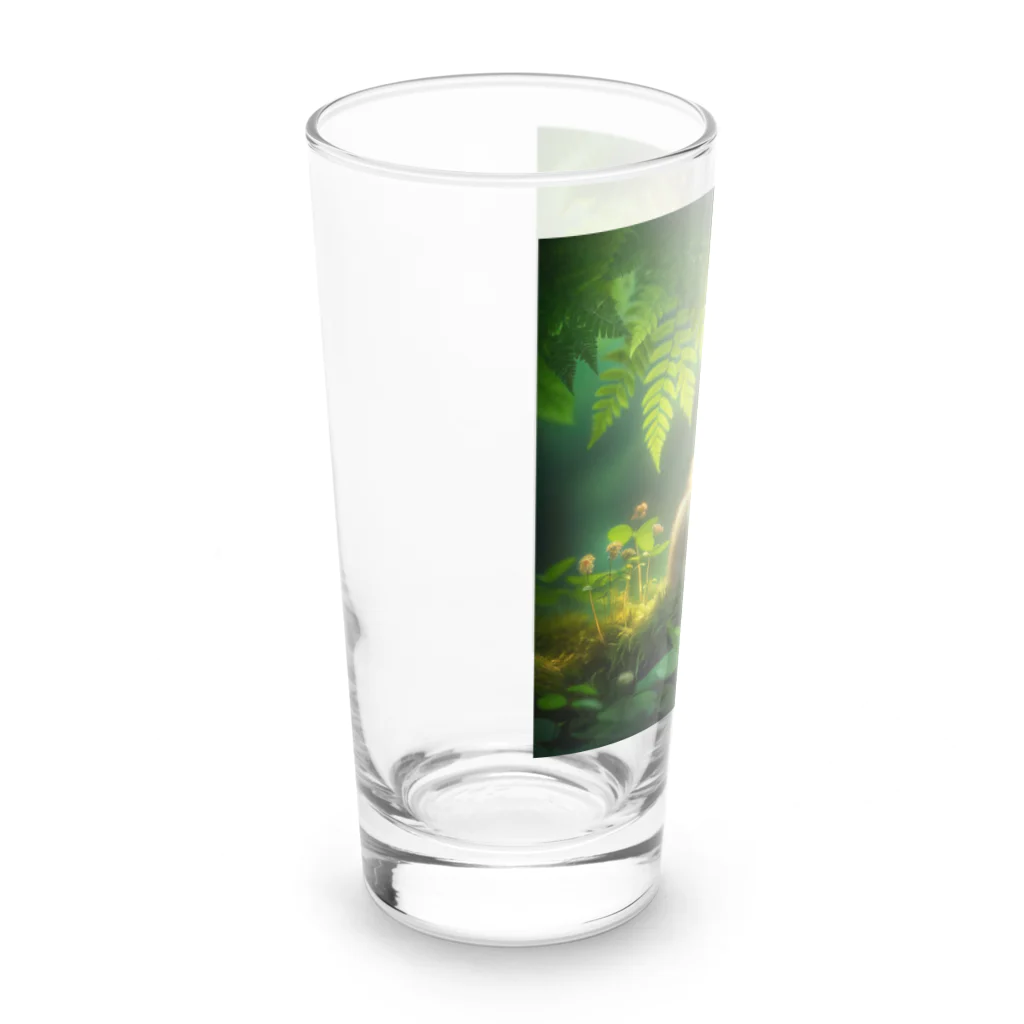 きっとカワイイ何でも図鑑の眠るひよこ Long Sized Water Glass :left