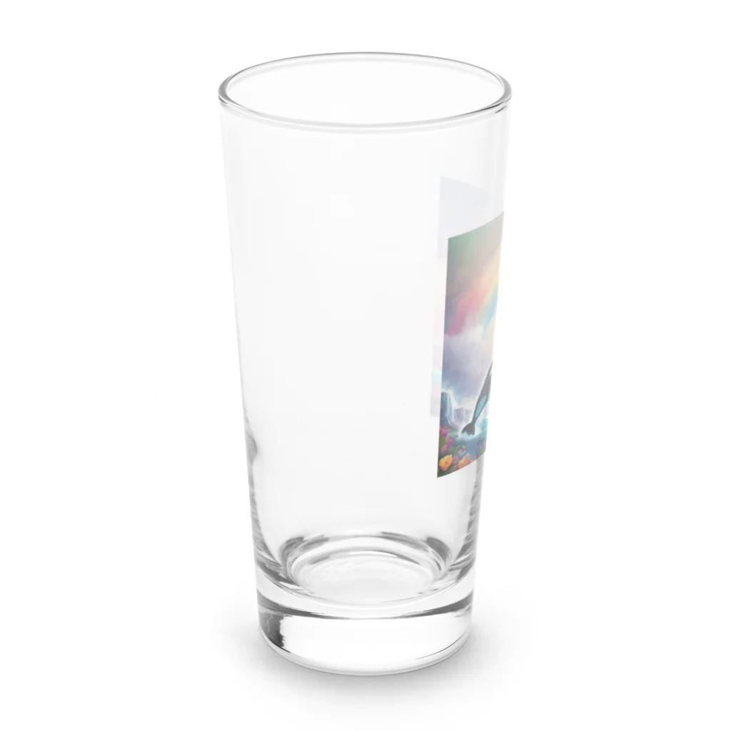 てぃっちゃんのシャチ Long Sized Water Glass :left