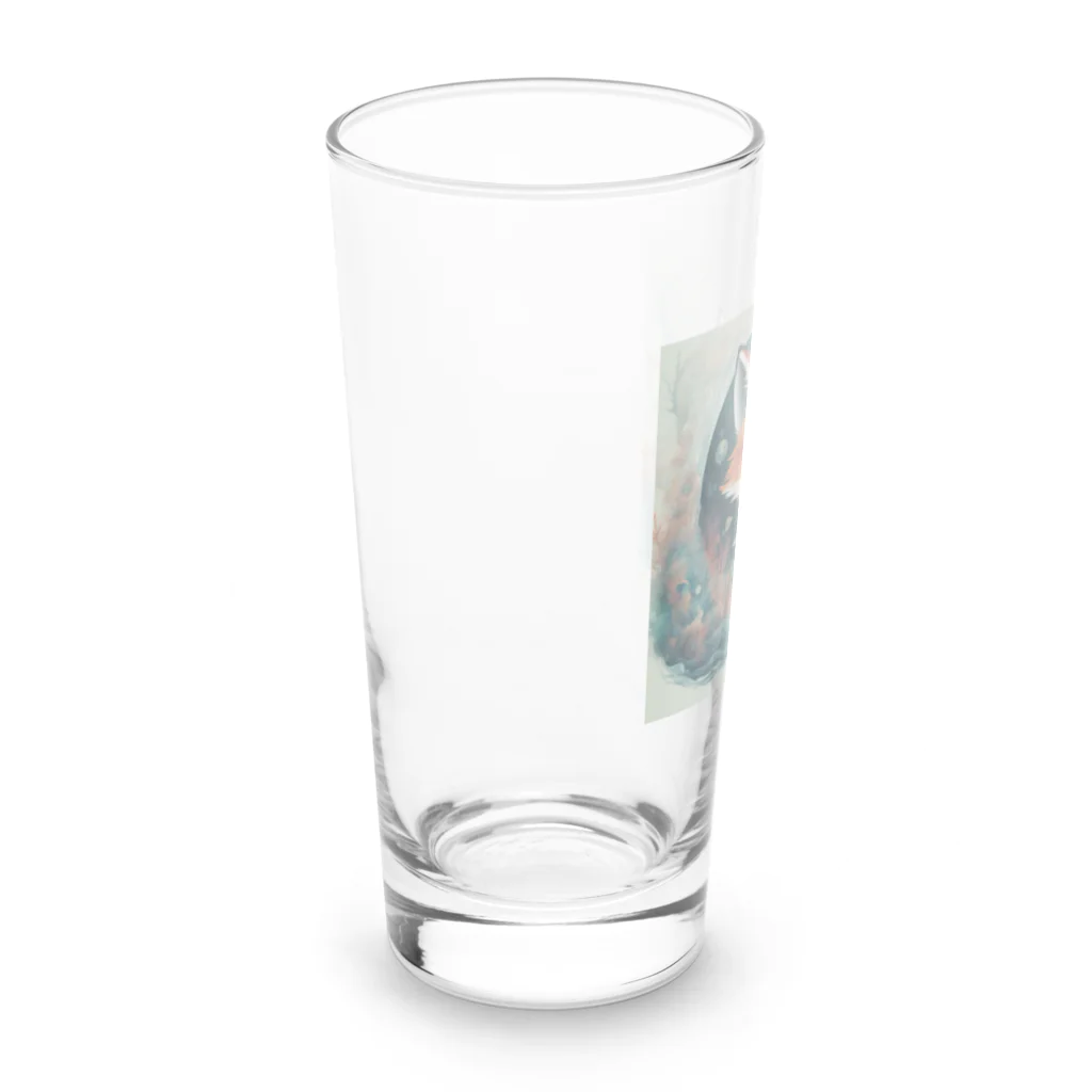 ブルーレイの深海を想う狐 Long Sized Water Glass :left