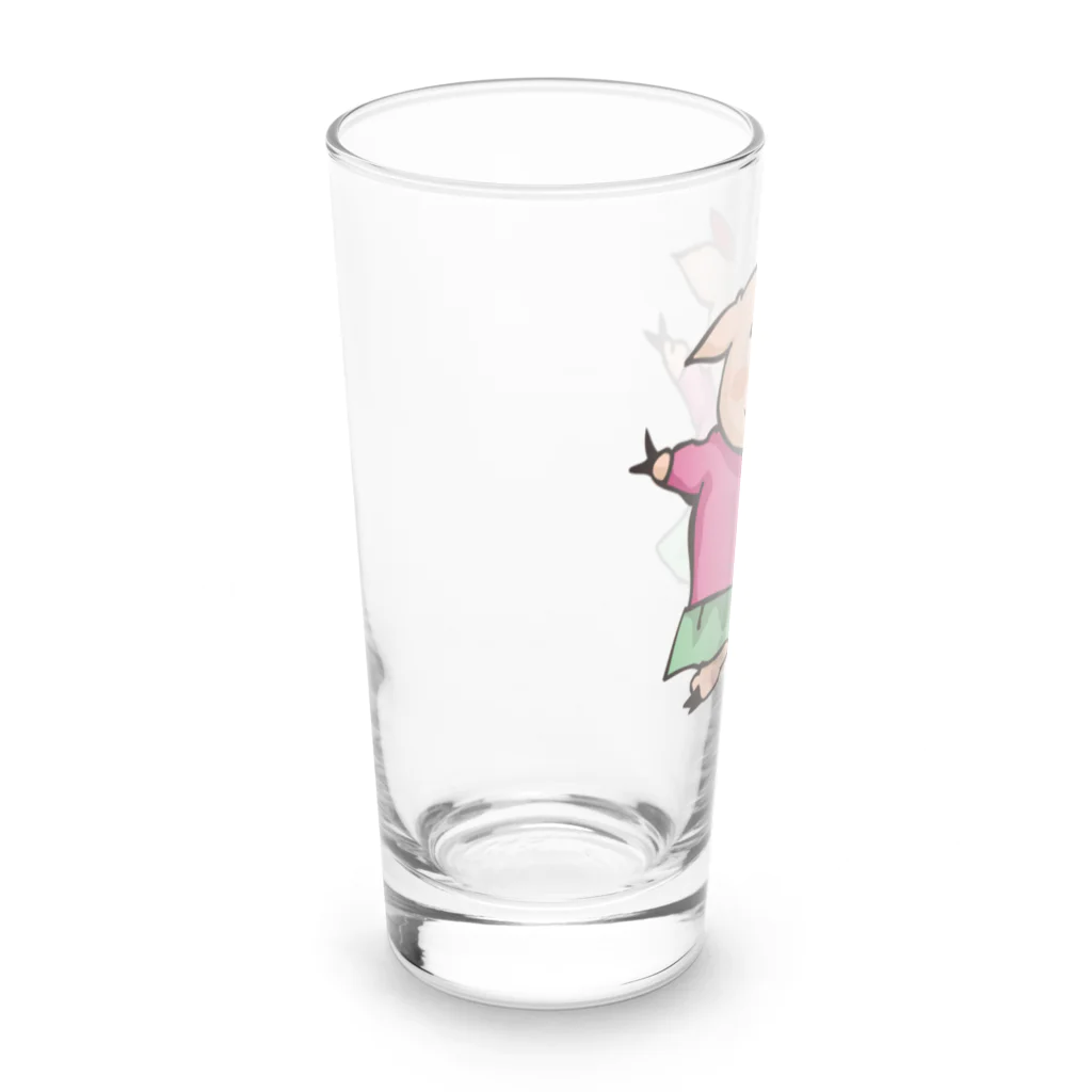 ピポン（がなはようこ/辻岡ピギー）のピポンイラスト-01 Long Sized Water Glass :left