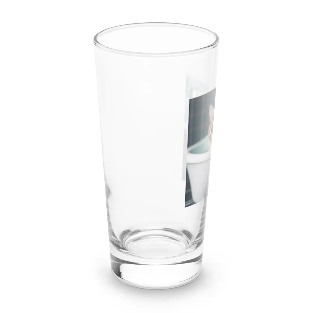 shopSHOPの猫の入浴 Long Sized Water Glass :left