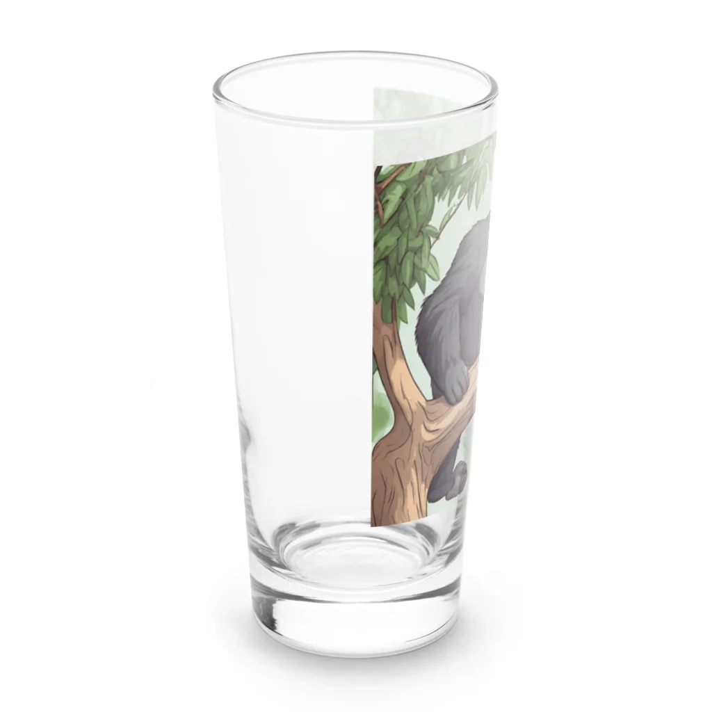 namuhatimanの木を登っているゴリラ Long Sized Water Glass :left