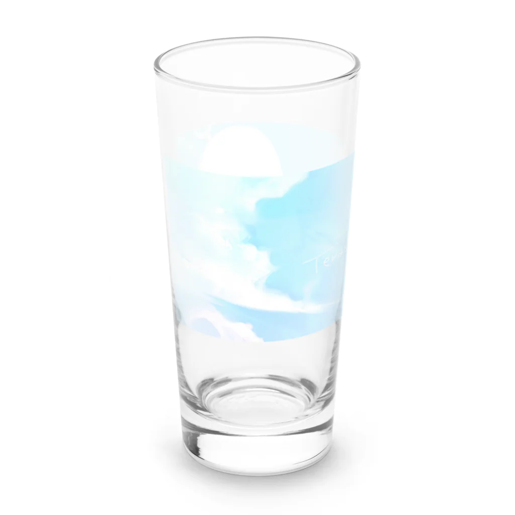 あまさんといっしょのヘッダー風 Long Sized Water Glass :left