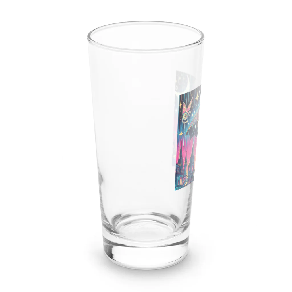 かるるんショップの骸骨紳士シリーズ　おニューの傘 Long Sized Water Glass :left