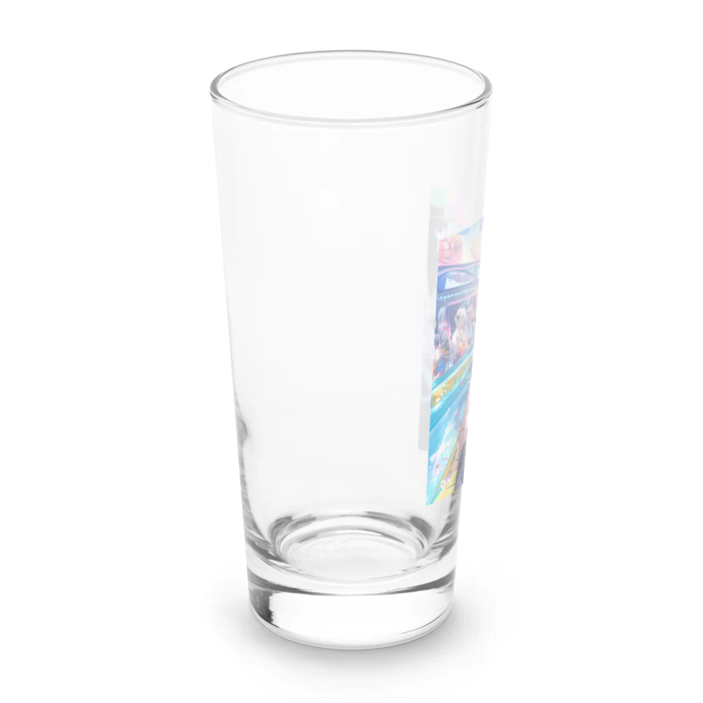 AQUAMETAVERSEのシ一バラダイスで遊ぼう　クニちゃん　2496 Long Sized Water Glass :left