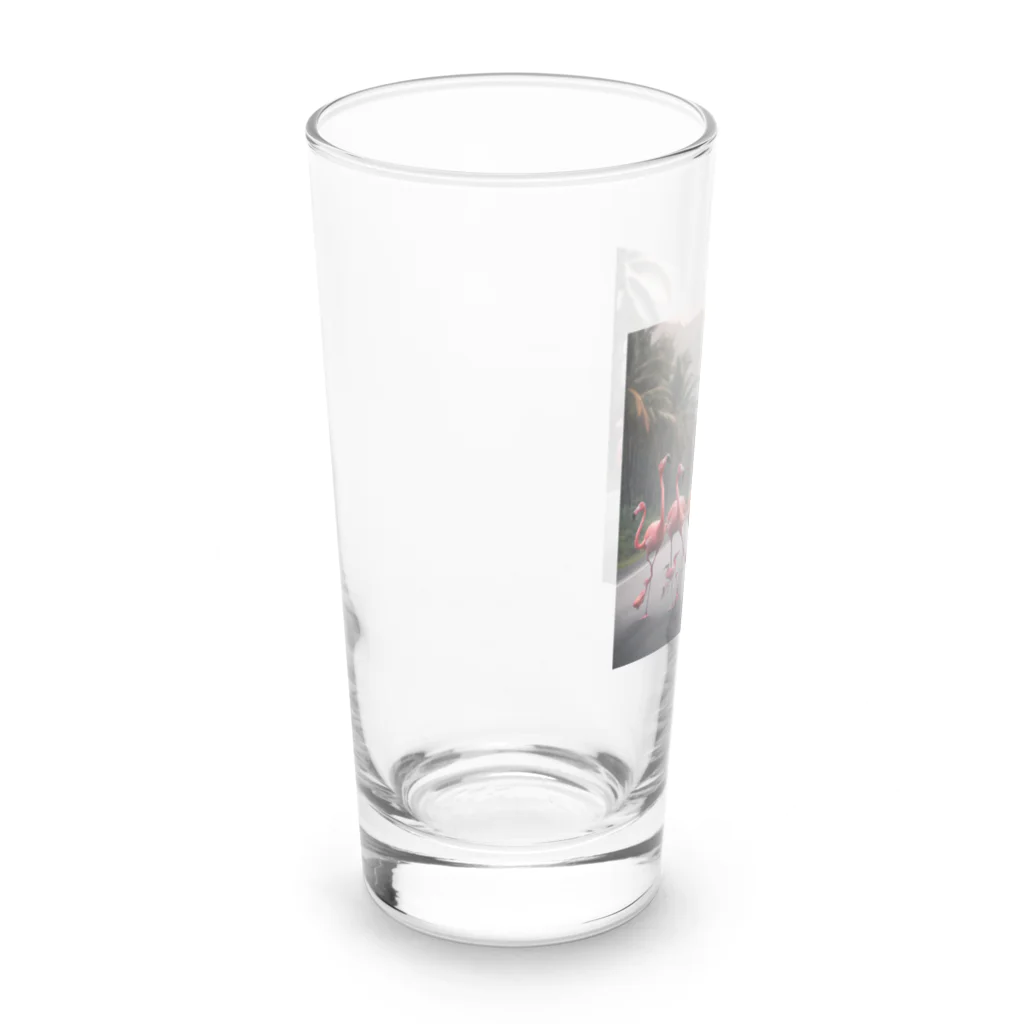 tanayaの音楽を聴くフラミンゴ Long Sized Water Glass :left