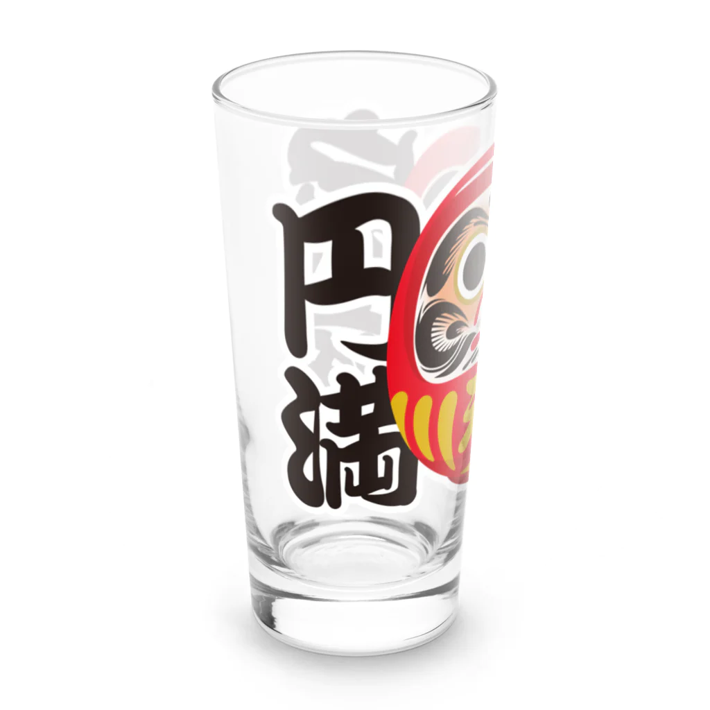 お絵かき屋さんの「家庭円満」だるま ダルマ 達磨  Long Sized Water Glass :left