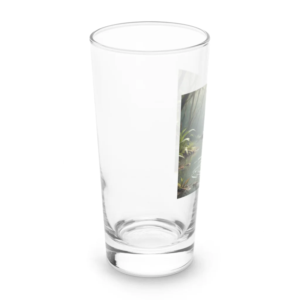 けいのユニークなショップのカモノハシ Long Sized Water Glass :left
