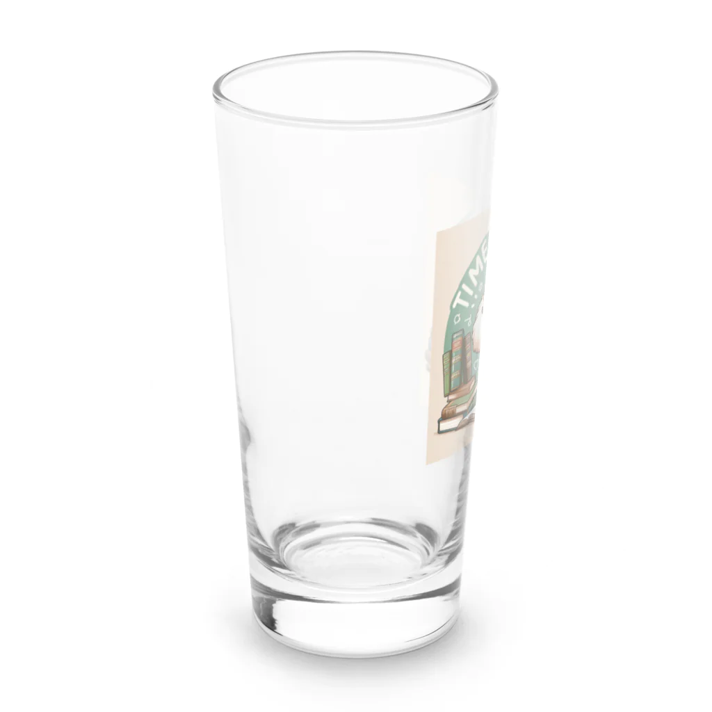 keikei5の知的なトイプードルがお勉強中！ Long Sized Water Glass :left