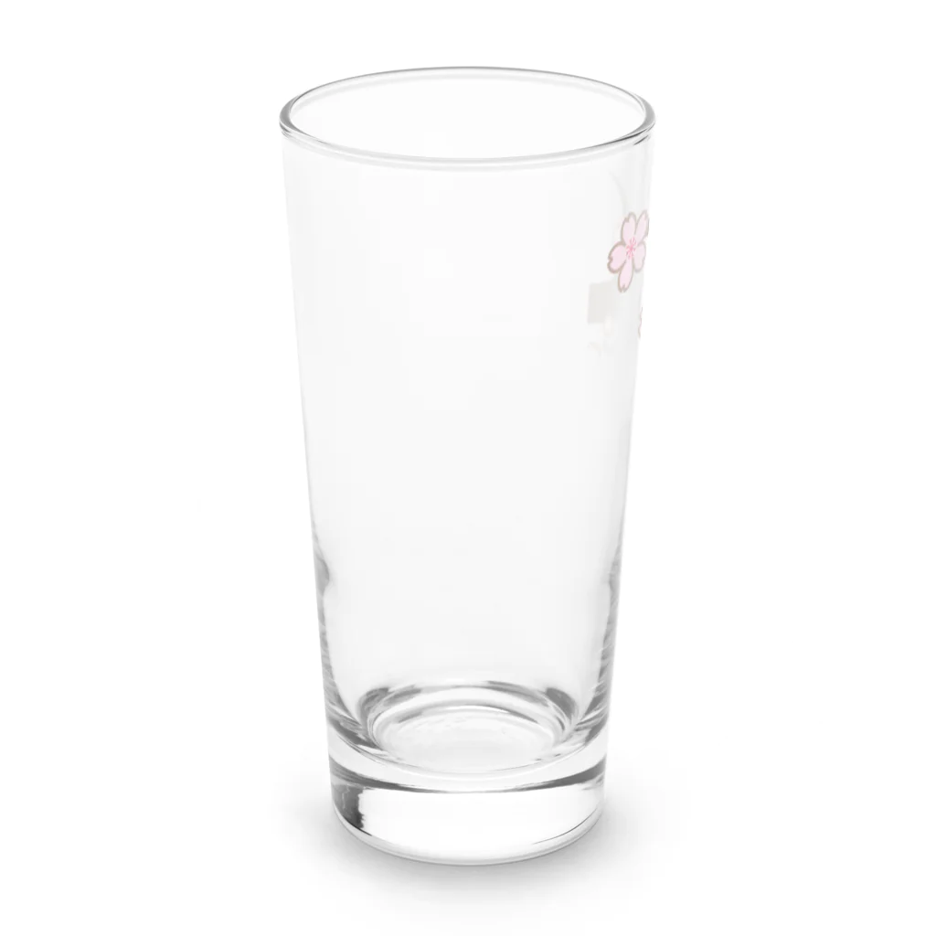 So湖いらの「誕生月花びわこ」4月さくらロンググラス Long Sized Water Glass :left