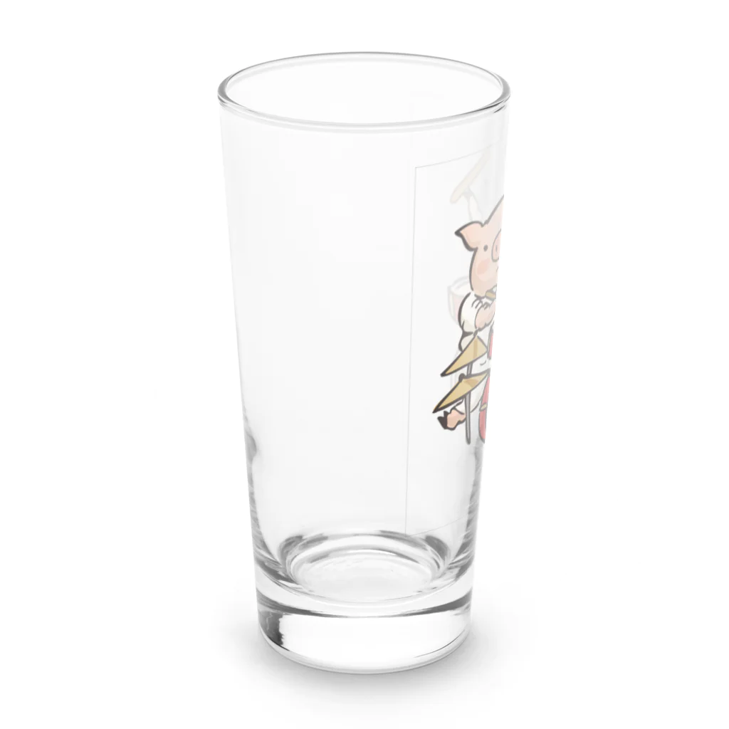 ピポン（がなはようこ/辻岡ピギー）のピポンイラスト-09 Long Sized Water Glass :left