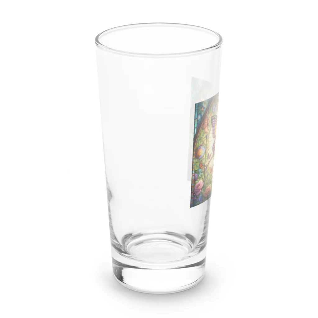 かるるんショップの妖精の魔法　ステンドグラス風 Long Sized Water Glass :left