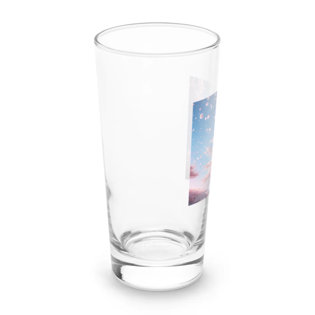 shingo45sの桜吹雪 Long Sized Water Glass :left