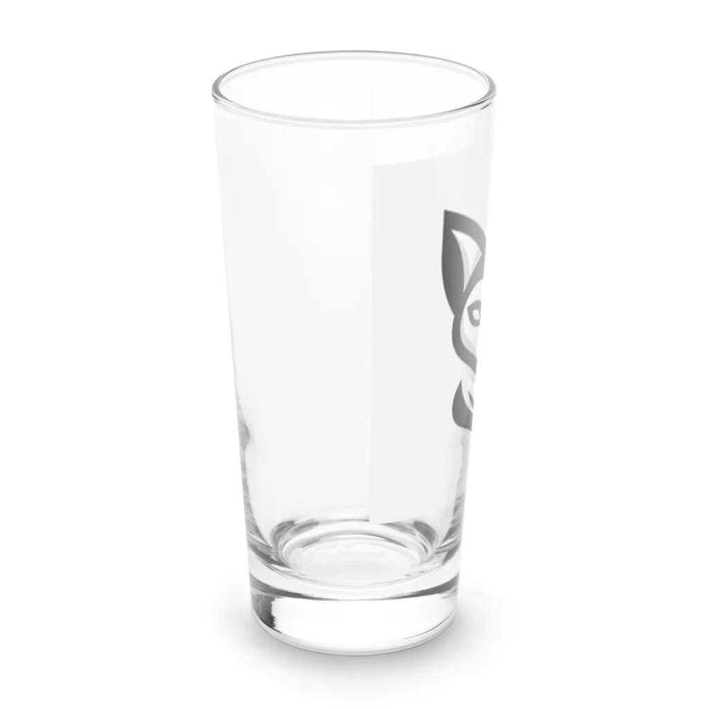 アニマルアーティファクトの猫ロゴ Long Sized Water Glass :left