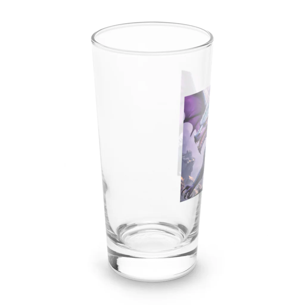 cotaro_worksの勇敢なドラゴン フラットベクトル Long Sized Water Glass :left