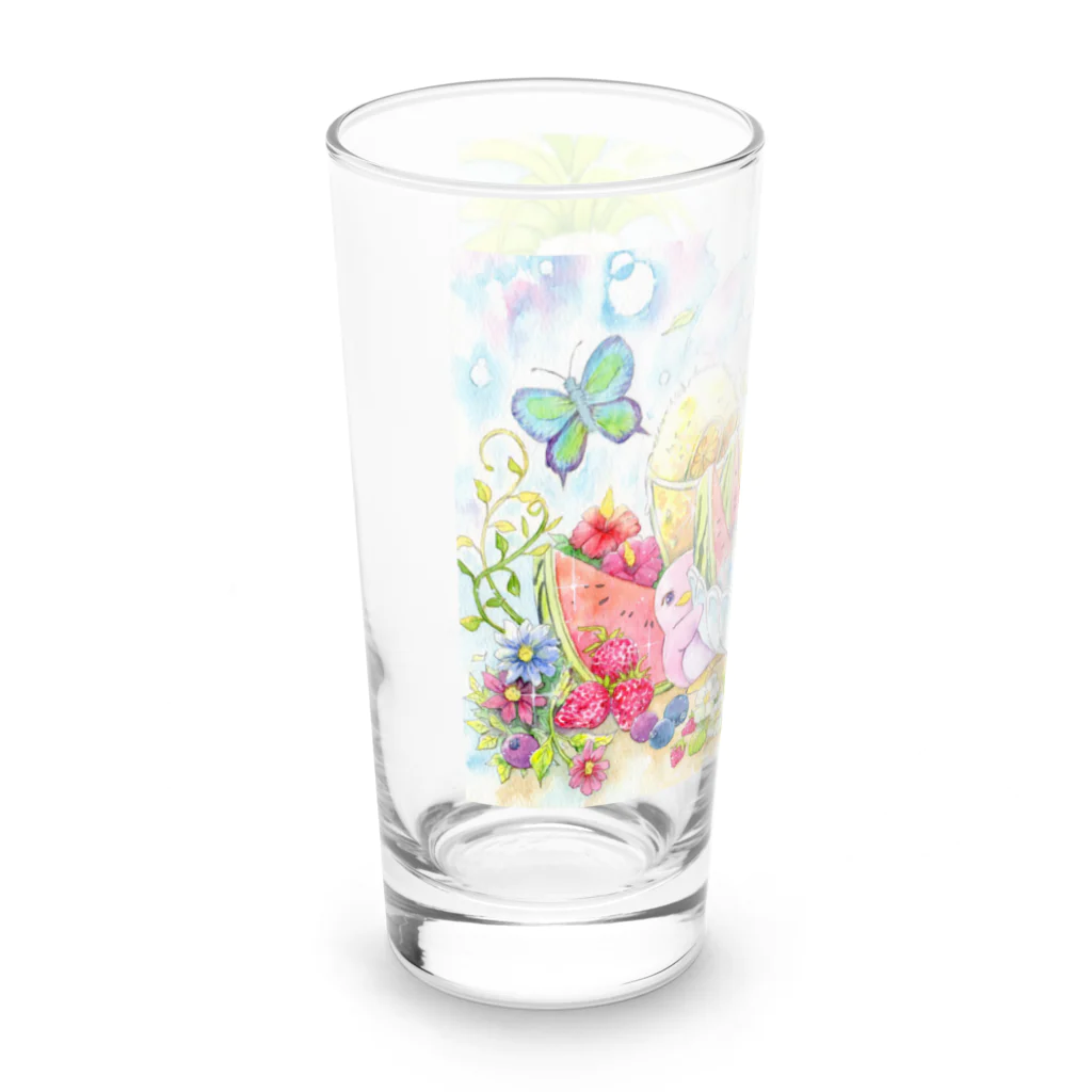 Akariya Manamiのペンギン☆キラキラかき氷 Long Sized Water Glass :left