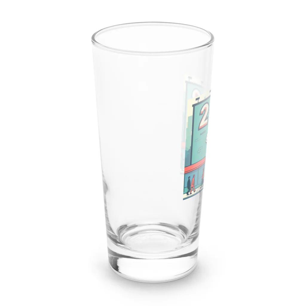 ヘッヘンのお店の【2062】アート Long Sized Water Glass :left