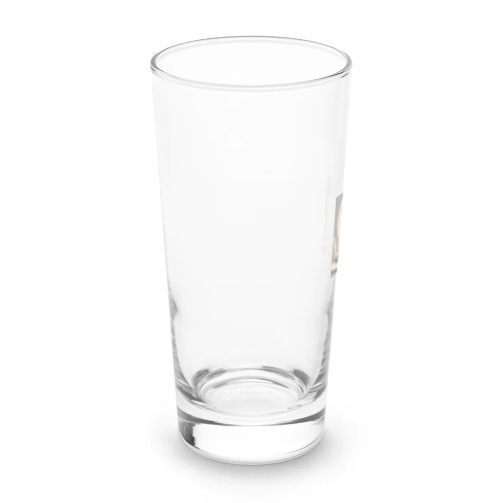 動物の花園　猫メロンのわんわんブ〜 Long Sized Water Glass :left