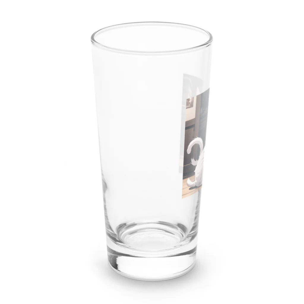 御殿のヒロ（猫大好き）の癒しの猫 Long Sized Water Glass :left