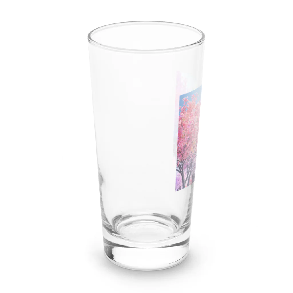 AQUAMETAVERSEの自然の美しい木々と鳥　なでしこ1478 Long Sized Water Glass :left