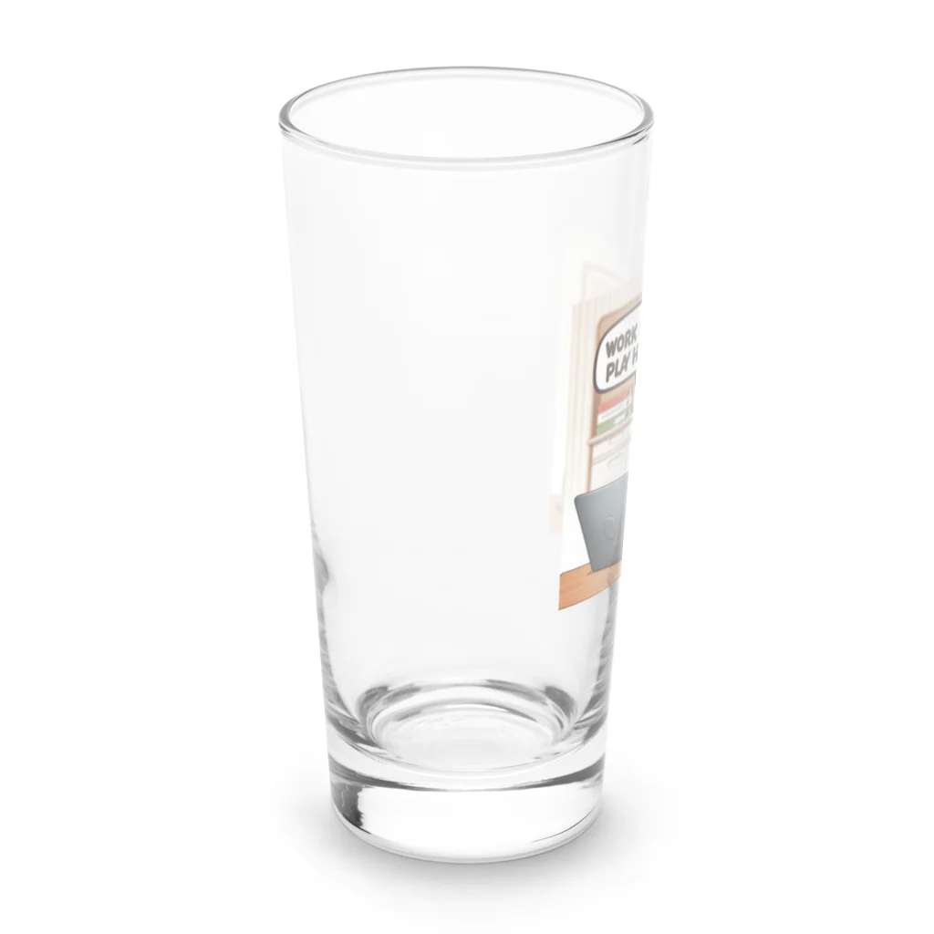 keikei5の大注目の「デスクワークのプロ　ダックス」！ Long Sized Water Glass :left