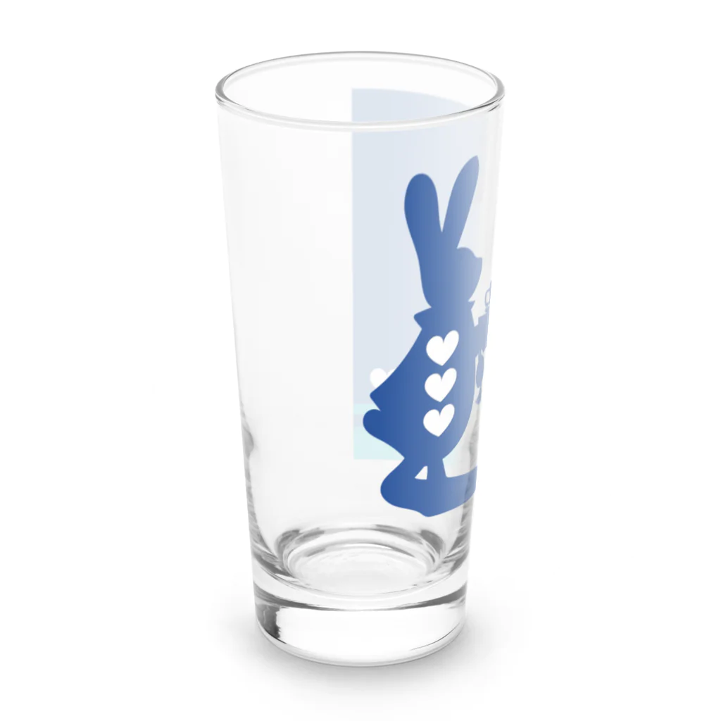 おはよう♥レオとニコの不思議のうささん Long Sized Water Glass :left