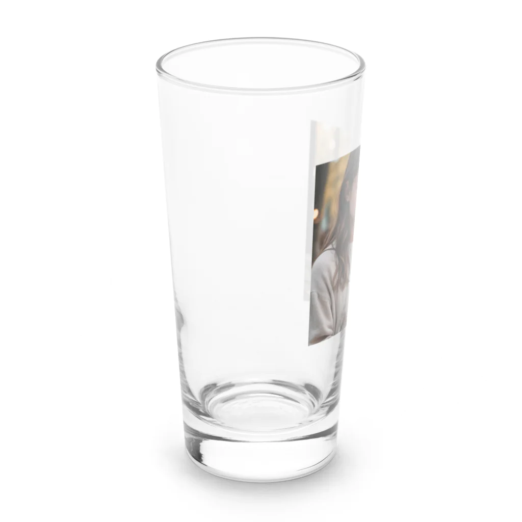 uho_uhoの読書している少女 Long Sized Water Glass :left